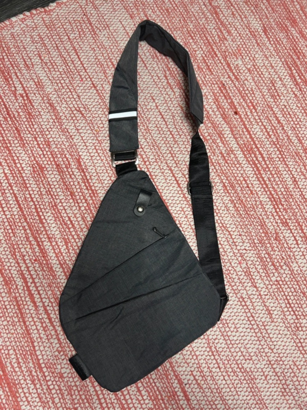 NWOT Charcoal Gray Anti-Theft Wander+ Sling Crossbody Bag from Smoke free home!